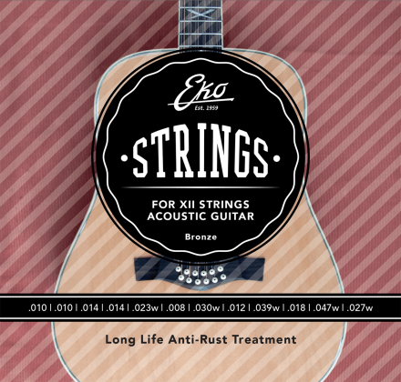 Cordes de Guitares Acoustiques, EKO ACB1047L-12 - Jeux de cordes